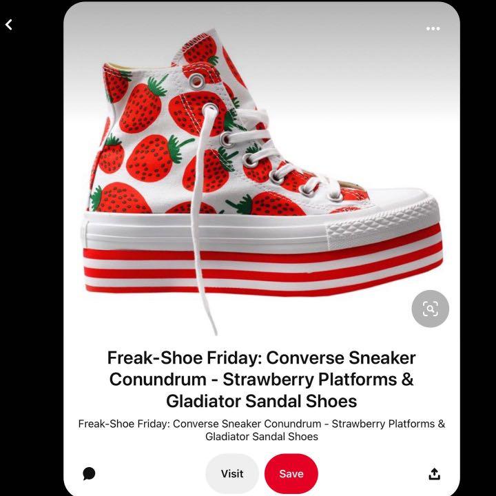 strawberry platform converse