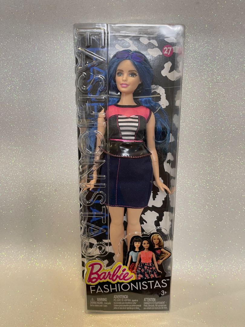 Reserved Dated 2015 Barbie fashionista with curvy body and blue