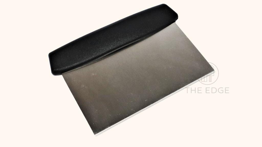 Dough Cutter (Category: Bakeware) located in Pasig City. Submitted by kitchenstarincorporated (Listing ID 1150699771, Image 1). Description: Dough Cutter Material: Stainless Steel Plastic Handle Features: Perfect for bakeries, restaurants, and home use, a bench scraper / dough knife has as many and varied uses as its names may suggest. It is a versatile tool that helps you lift sticky dough, scrape clean a rolling pin, cut dough, move sliced or c