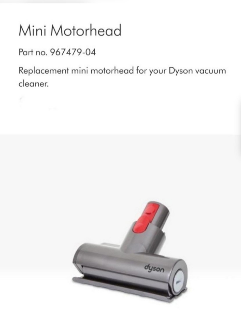 Dyson QR Mini motorhead IR for Vacuum Cleaner, Furniture & Home