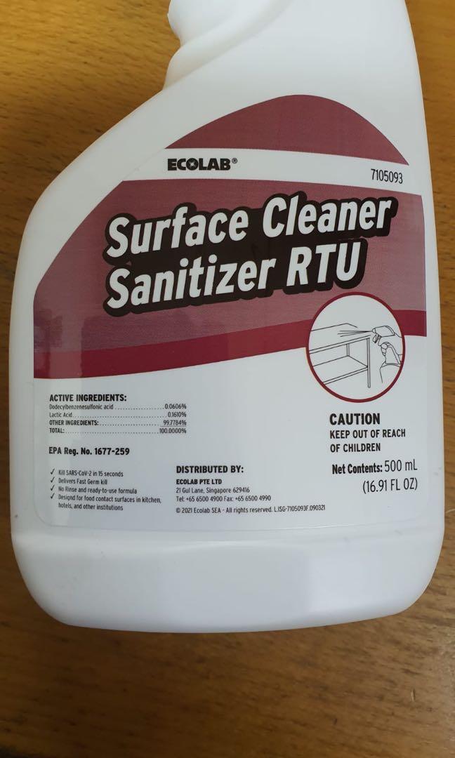 Ecolab surface cleaner sanitizer, Beauty & Personal Care, Sanitisers