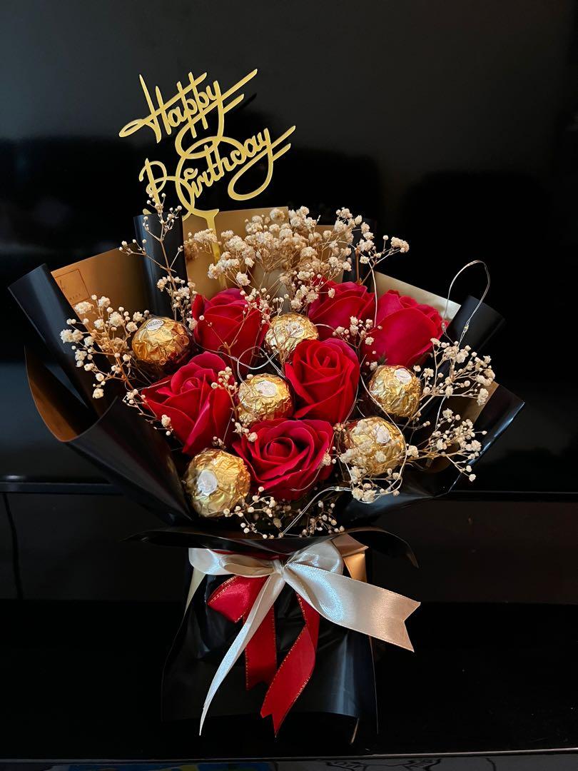 Ferrero rocher bouquet Chocolate bouquet Mothers day birthday