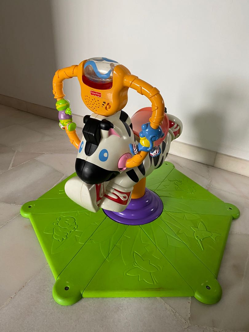 Fisher Price Bouncing Zebra, Babies & Kids, Infant Playtime on Carousell