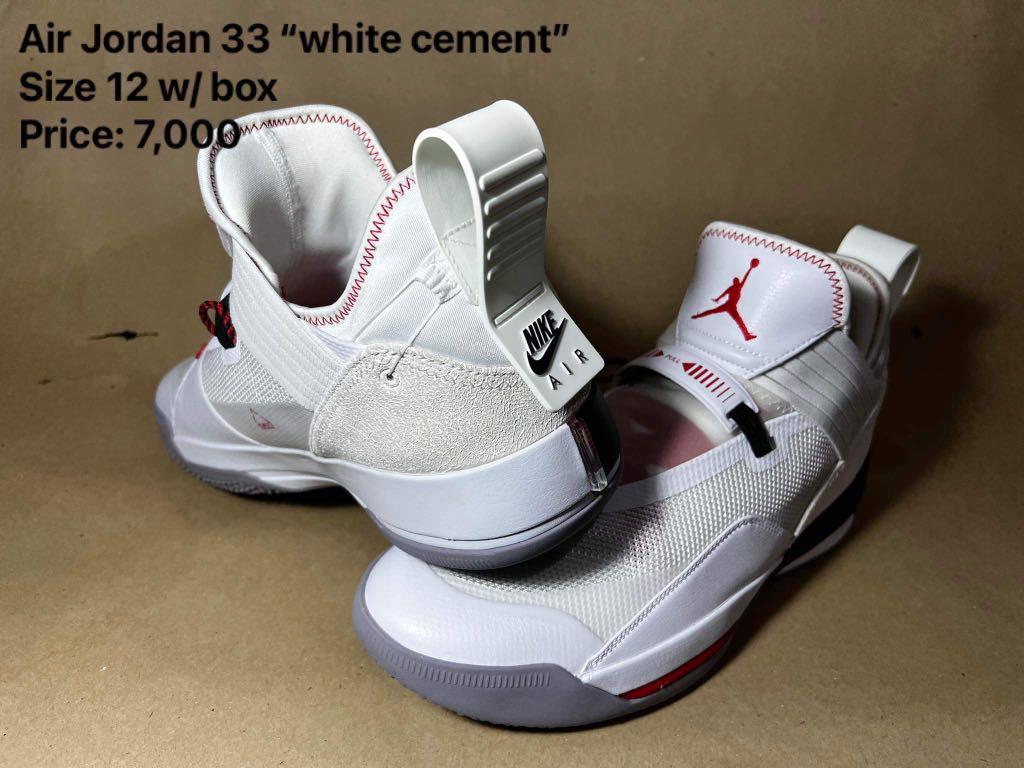 Air jordan top 33 white cement