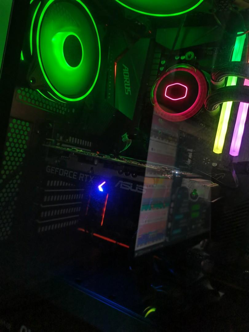 FOR SALE OR SWAP (Category: Desktops) located in Quezon City. Submitted by sole.essentials_ph (Listing ID 1150701532, Image 2). Description: FOR SALE OR SWAP * TUMATANGGAP NG SLP * Pwede parts out Referral Fee: 2,000 if buong pc ang bilhin Processor: Ryzen 5 3600 Motherboard: B550 Aorus Elite RAM: Klevv Cras X 3600 MHZ 16gb GPU: Asus Rtx 2060 Power Supply: Corsair 550W bronze 80+ AIO: SOLD‼️ SSD: TeamGroup NVME M2 256GB CHASSIS FANS: Coolermaster