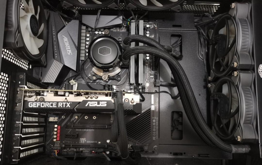 FOR SALE OR SWAP (Category: Desktops) located in Quezon City. Submitted by sole.essentials_ph (Listing ID 1150701532, Image 1). Description: FOR SALE OR SWAP * TUMATANGGAP NG SLP * Pwede parts out Referral Fee: 2,000 if buong pc ang bilhin Processor: Ryzen 5 3600 Motherboard: B550 Aorus Elite RAM: Klevv Cras X 3600 MHZ 16gb GPU: Asus Rtx 2060 Power Supply: Corsair 550W bronze 80+ AIO: SOLD‼️ SSD: TeamGroup NVME M2 256GB CHASSIS FANS: Coolermaster