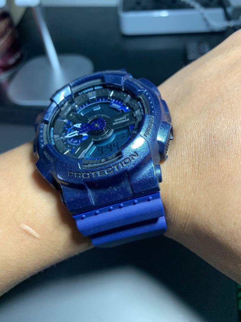 G shock GA 110NM Neo metallic blue