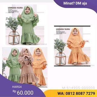 GAMIS ANAK PEREMPUAN LUNAYA MOSCREPE VHAG-063