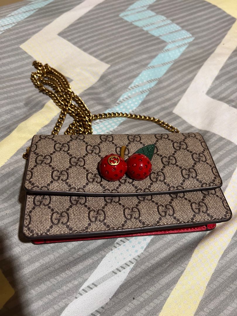 Gucci purse with 2025 cherries