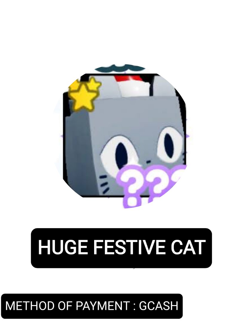 HUGE FESTIVE CAT PET SIMULATOR, Video Gaming, Gaming Accessories, In