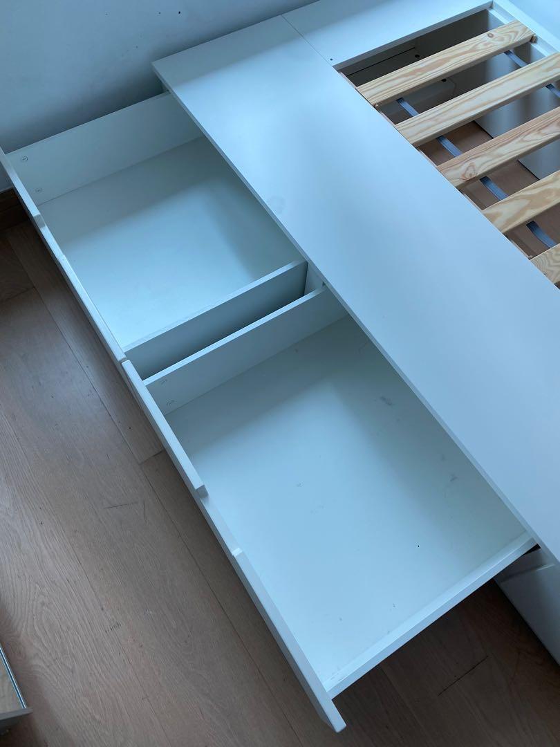 IKEA Nordli Single Bed Frames, 傢俬＆家居, 傢俬, 床架及床褥 Carousell