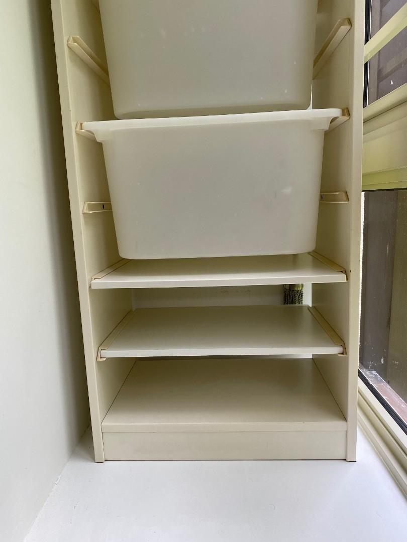 Ikea storage rack + 6 boxes + 6 covers, Furniture & Home Living