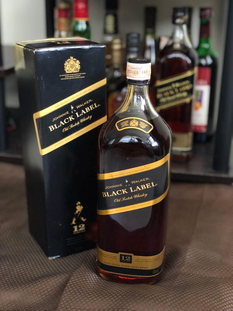 Johnnie Walker Black Label 12yrs old 1.5liters, Food & Drinks ...