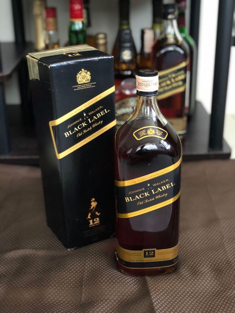 Johnnie Walker Black Label 12yrs old 1.5liters, Food & Drinks ...