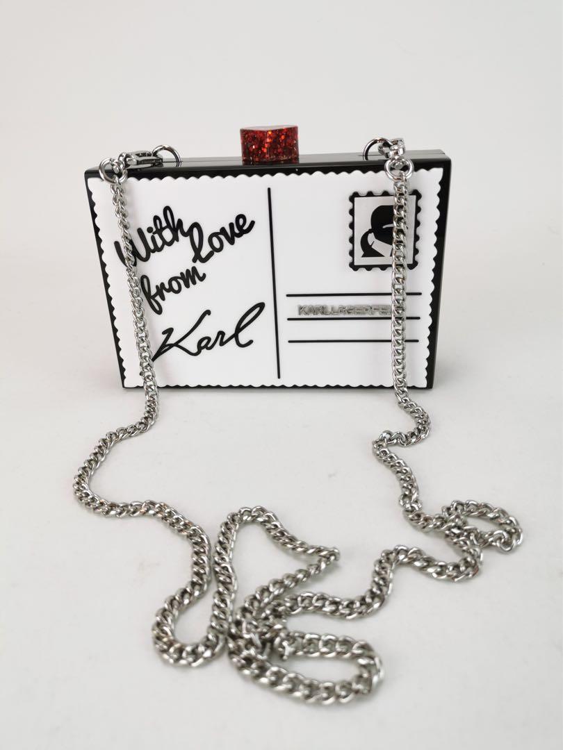 Karl lagerfeld hotsell minaudiere clutch
