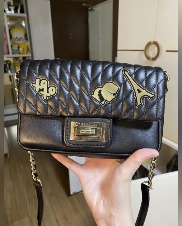 Karl Lagerfeld Sling Bag, Luxury, Bags & Wallets on Carousell