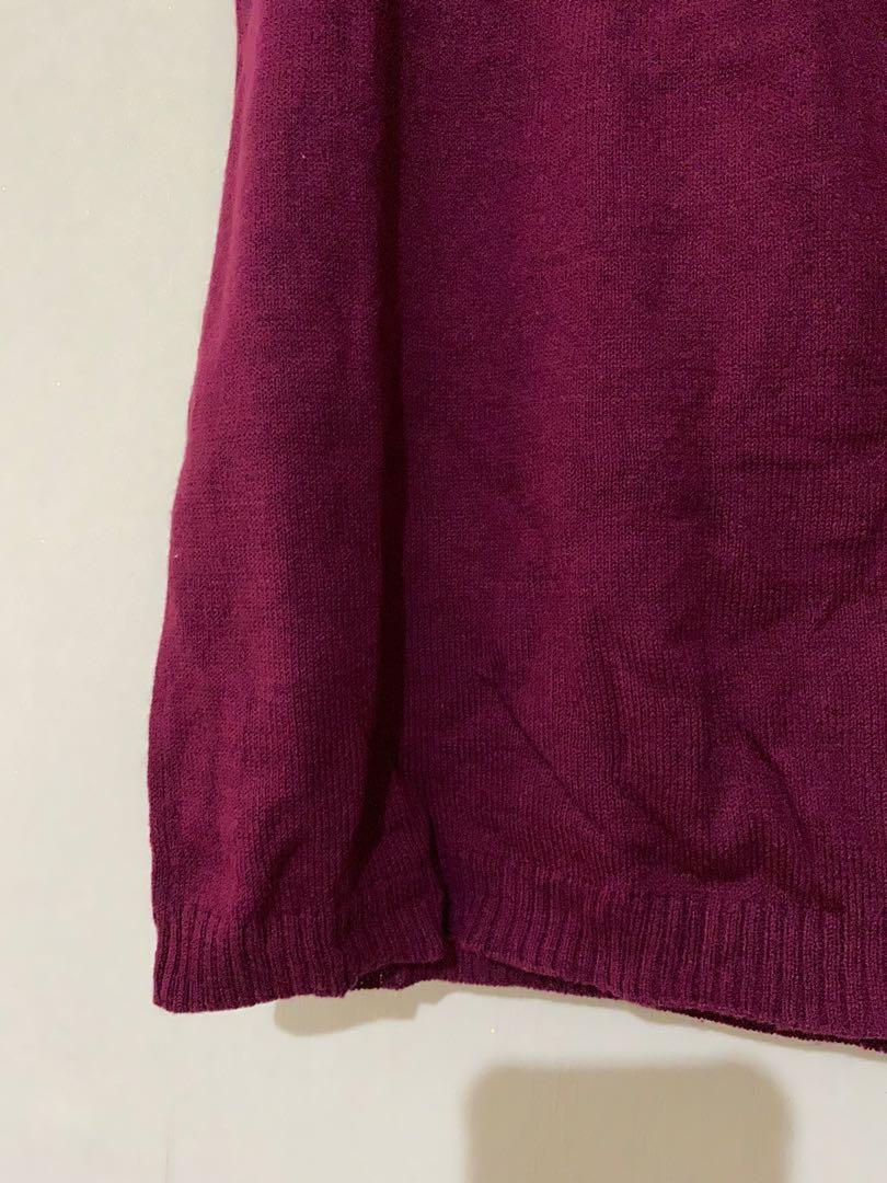 Knitwear Blouse Kaos Knit Tipis, Fesyen 