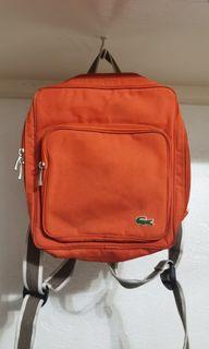 Lacoste Orange Backpack