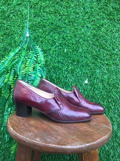 Marelli Snakeskin Red Loafers for Men/Women
