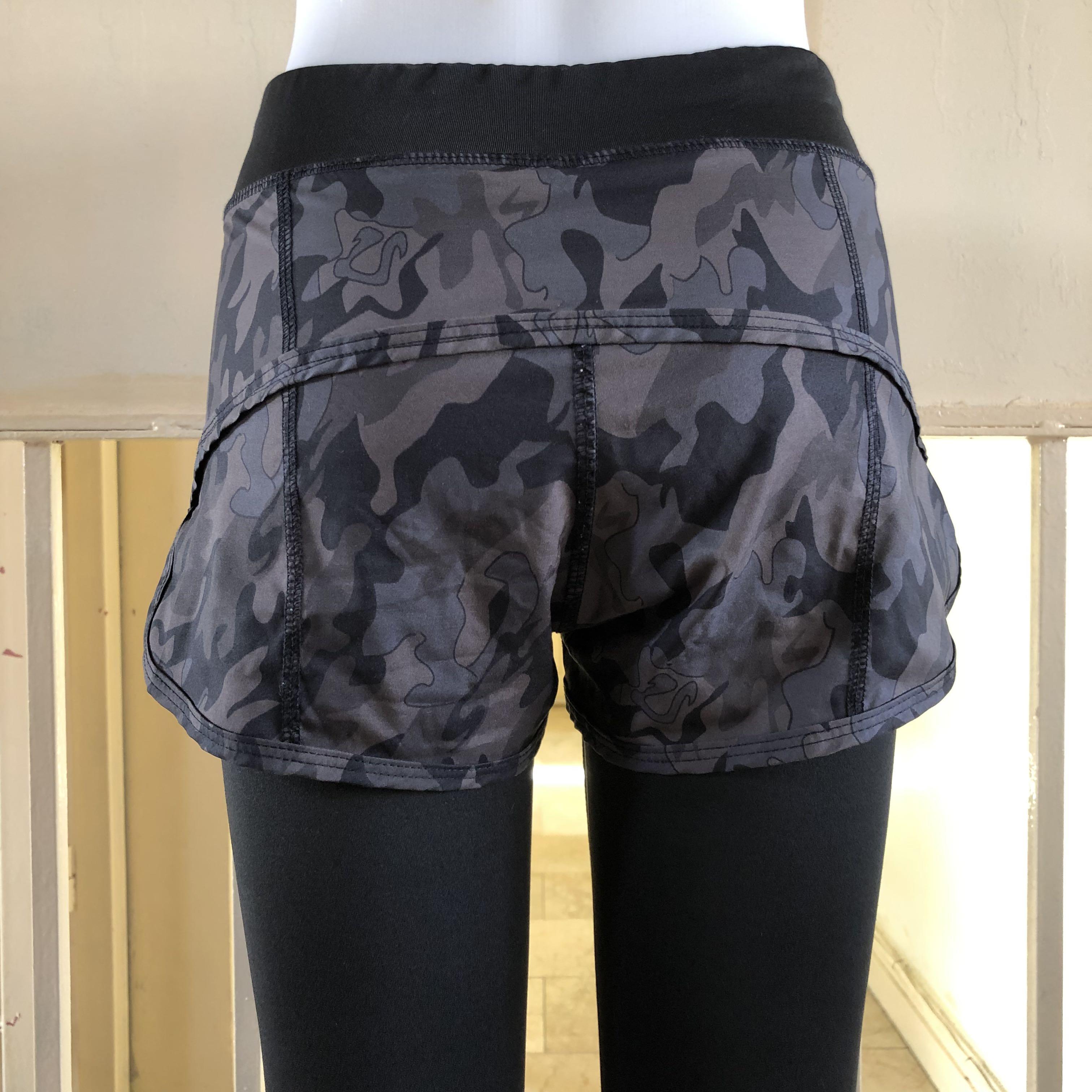 Leaping your heart 2-in-1 leggings/shorts, Women's Fashion, Activewear on  Carousell