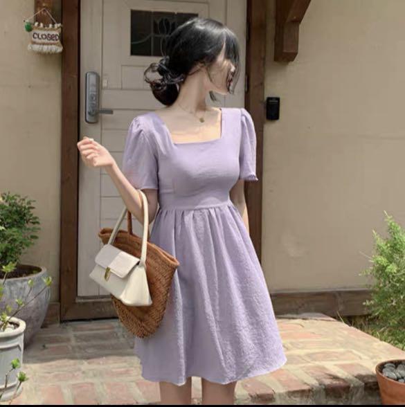 Cute light purple dresses hot sale
