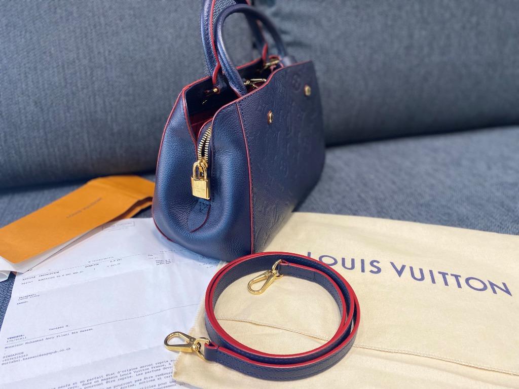 M42747 Louis Vuitton 2019 Montaigne BB-Marine rouge