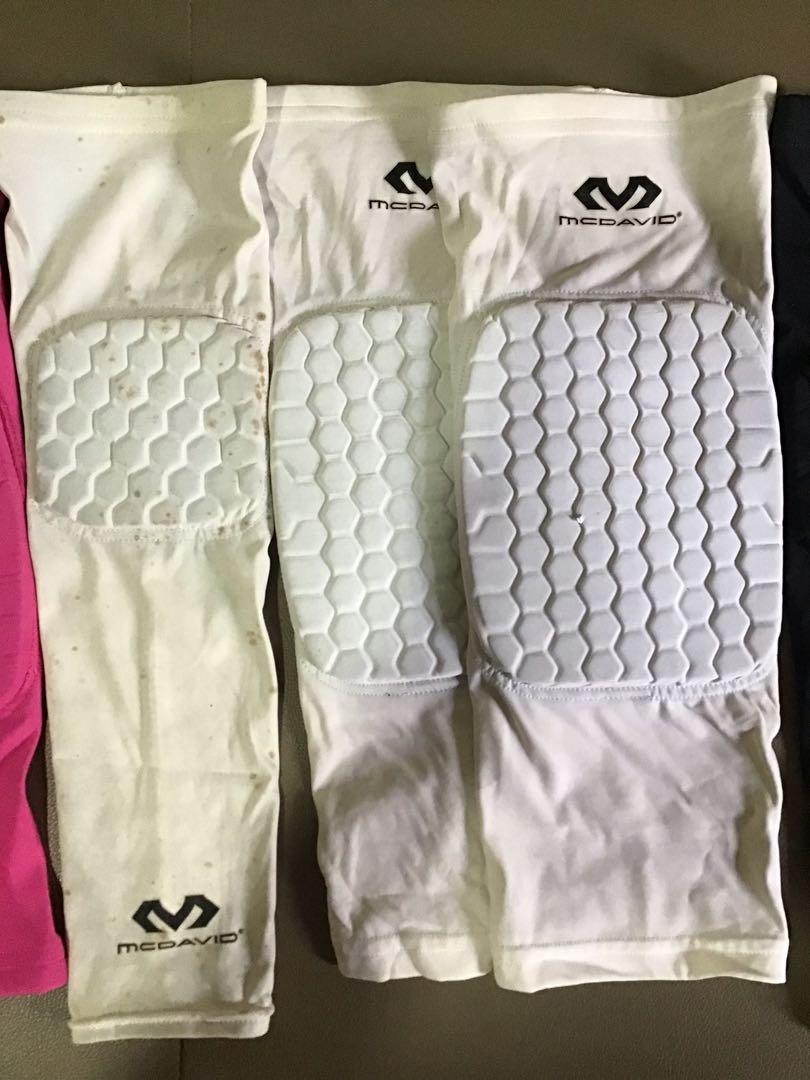 McDavid Leg Sleeves and Arm Sleeves (Category: Racket and Ball Sports) located in Manila. Submitted by bxcc15 (Listing ID 1150646816, Image 1). Description: McDavid Hex Pad Leg Sleeves All sizes are X-Large P. 500 each pair All are original Colors : Pink, White, Black McDavid Hex Shooter Arm Sleeves All sizes are Large P. 300 each pair All are original Colors : Pink, White, Black McDavid Hex Knee Pads X-Large P. 500 All are original Colors : Red 