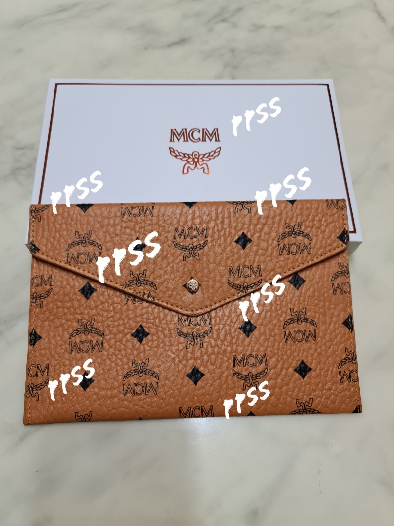 Authentic MCM envelope clutch Women s Fashion Bags Wallets Clutches on Carousell