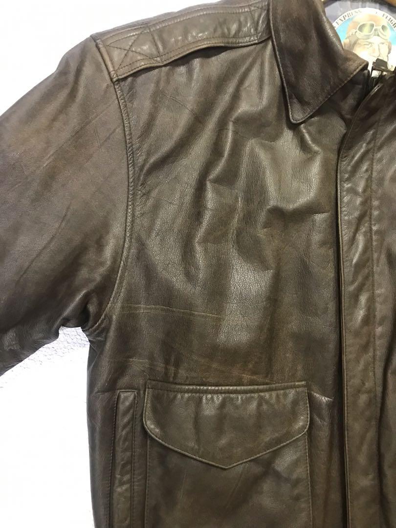 Mens Durkee s Express flight leather jacket Bomber Jacket Men s