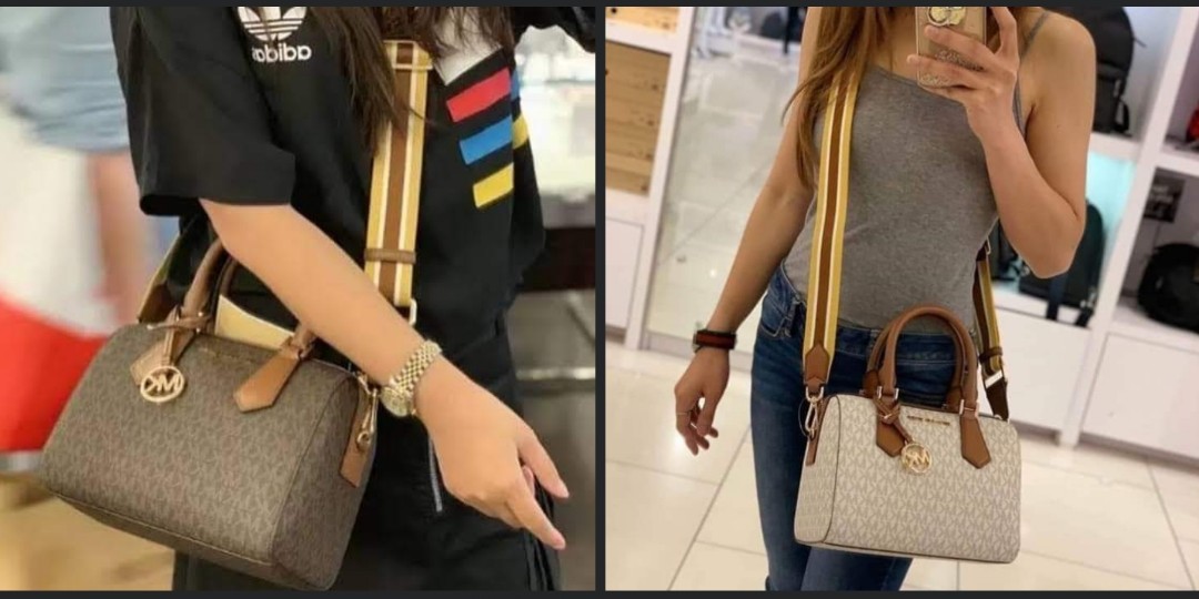 Michael Kors SMALL HAYES SMALL DUFFLE BAG, Women's Fashion, Bags & Wallets,  Cross-body Bags on Carousell