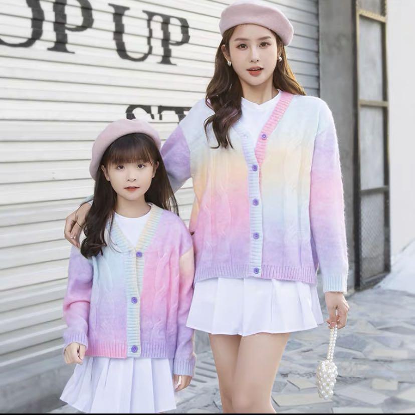 Rainbow cardigan clearance kids