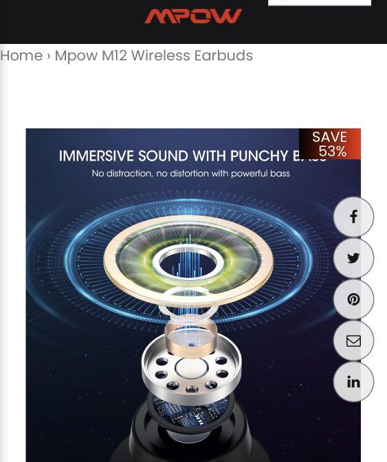 Mpow m12 earbuds on sale review