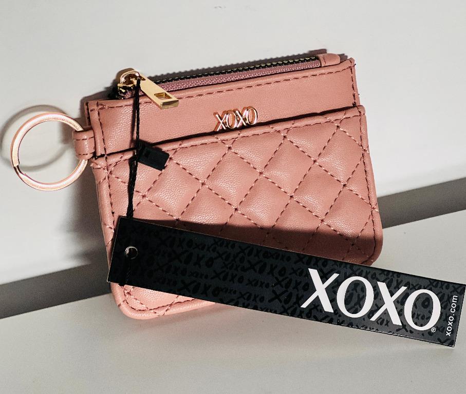 XOXO Small Rose Gold Coin and Card Purse Keychain