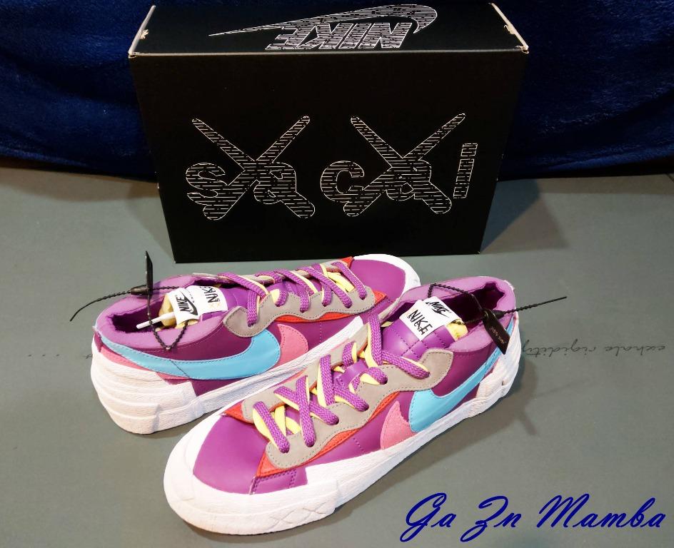 Nike Blazer Low Sacai KAWS Purple Dusk (DM7901-500) US11.5, 運動休閒, 運動鞋在旋轉拍賣