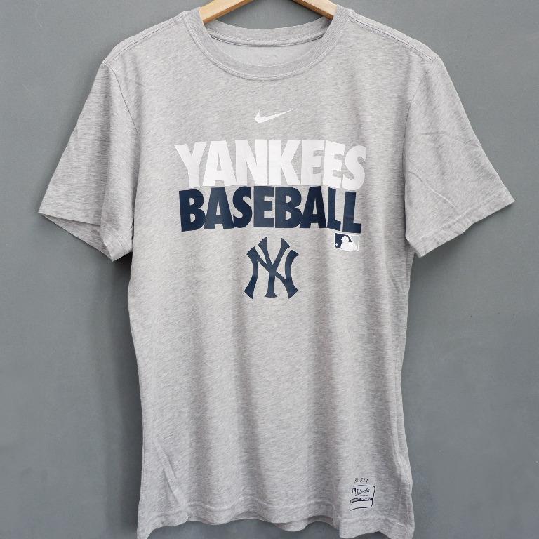 Kaos New York Yankees Original, Fesyen Pria, Pakaian , Atasan di Carousell