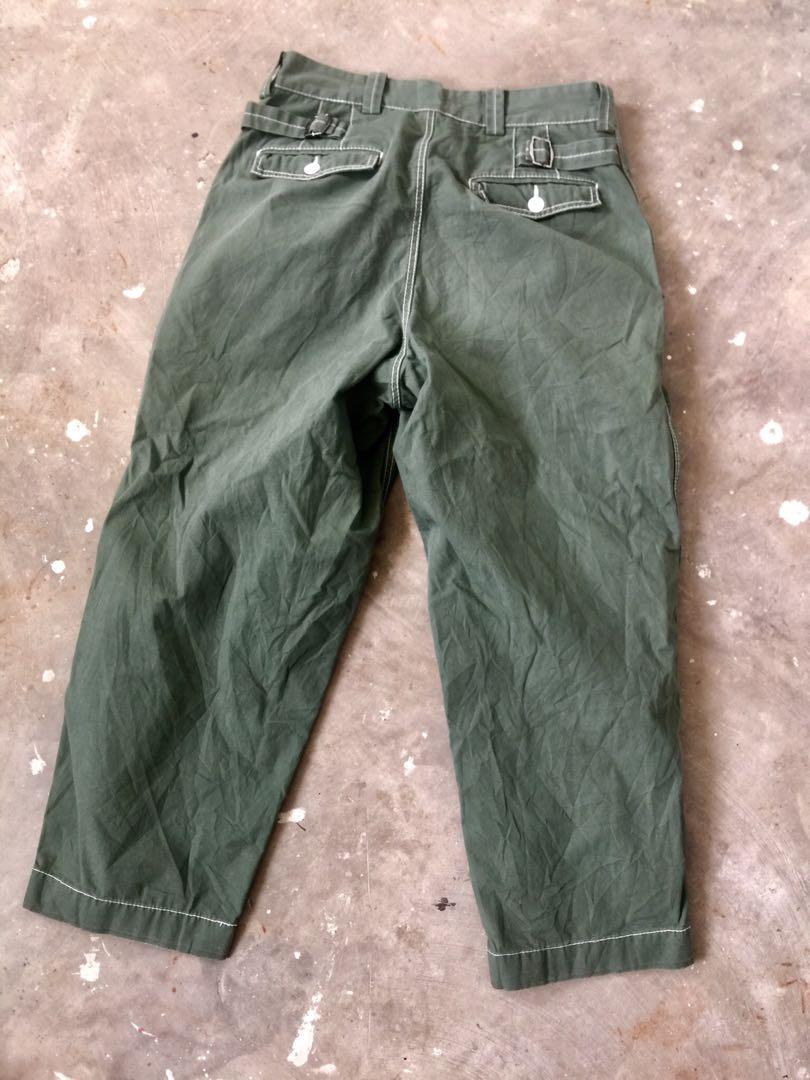 NIKO AND MILITARY GREEN PANTS, Men's Fashion, Bottoms, Trousers on 