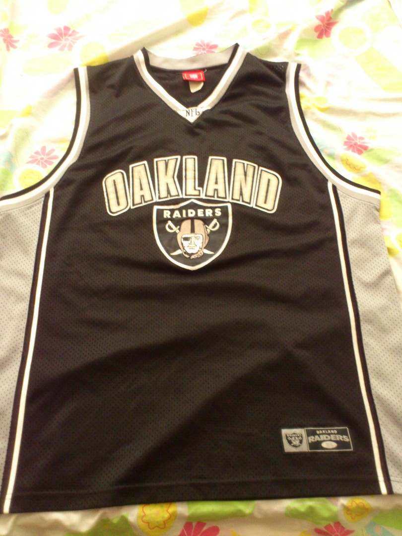 Oakland raiders discount basketball jersey