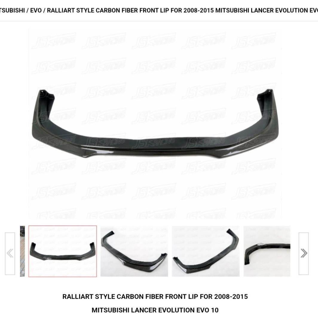 Ralliart Carbon Fiber Front Lip Evo x / Lancer Ex, Car Accessories