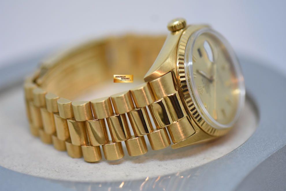 ROLEX OYSTER PERPETUAL DAY DATE 36mm YELLOW GOLD IN PRESIDENT