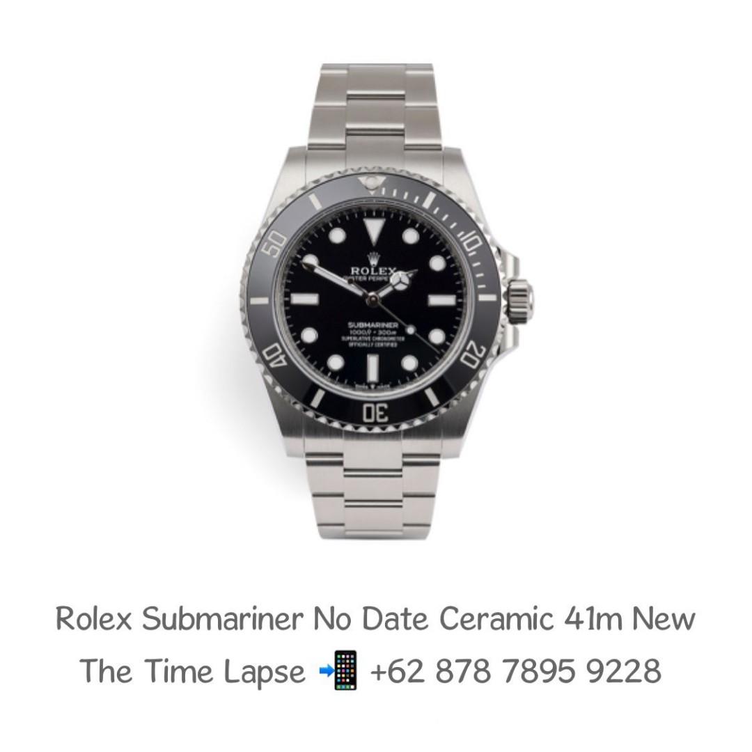 Rolex Submariner No Date Ceramic 41m - New in Box, Fesyen Pria, Jam Tangan  di Carousell