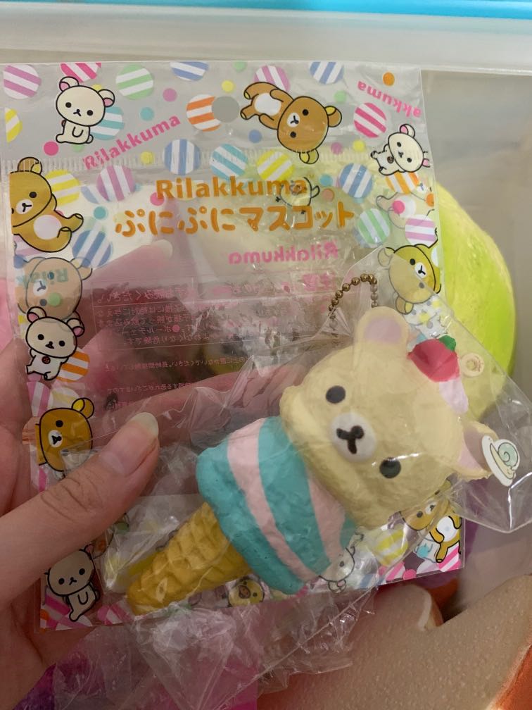 sanrio rilakkuma ice cream squishy (SQUISHY CLEARANCE), Hobbies & Toys