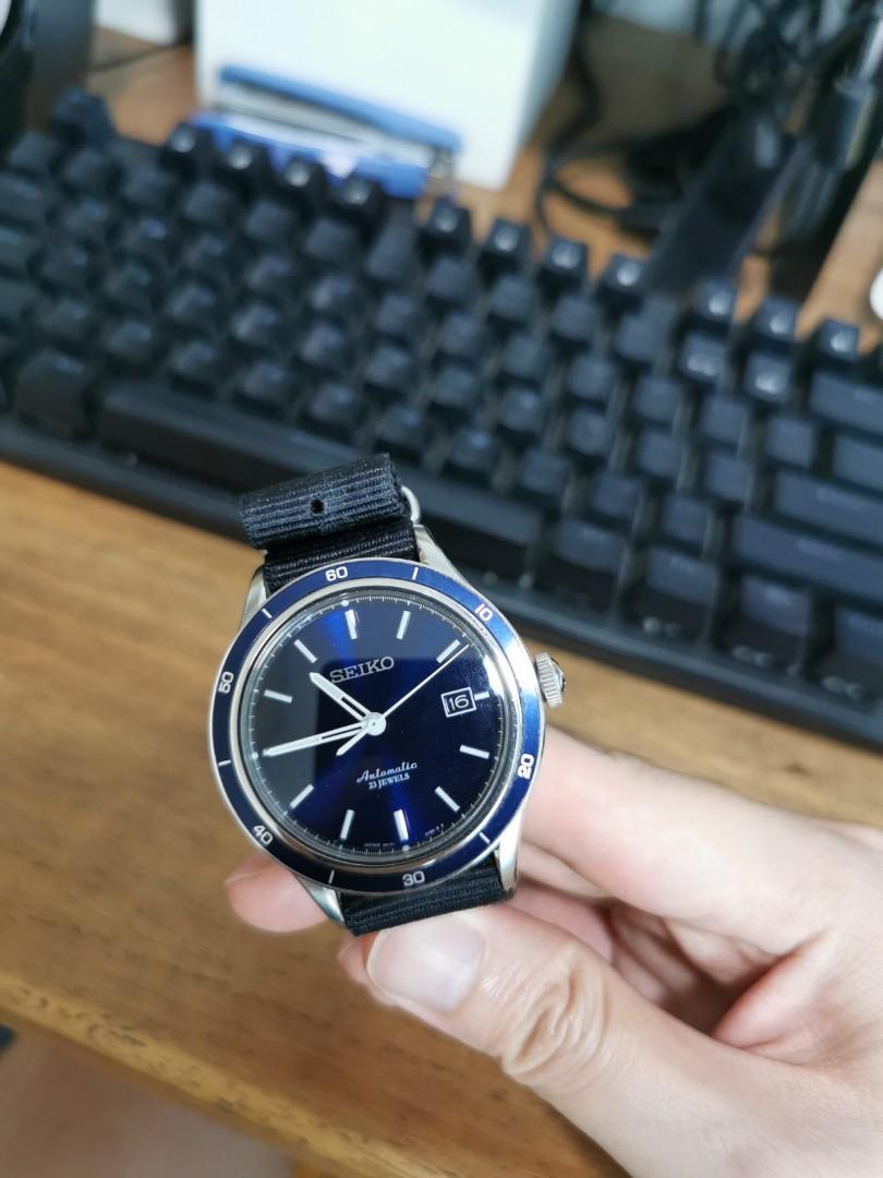 Seiko sarg015 rare JDM model 6R15 sunburst blue dial, Luxury, Watches on  Carousell