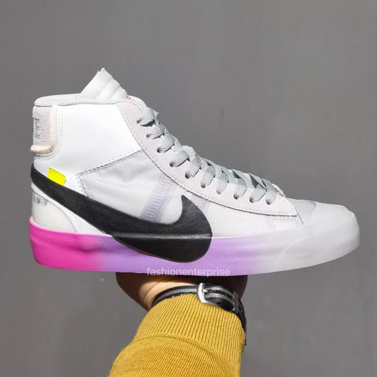 Nike Off White Blazer Mid Queen Serena Williams Purple Grey Air