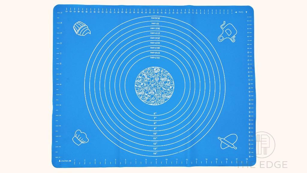 Silicone Baking Mat (18" x 25") (Category: Bakeware) located in Pasig City. Submitted by kitchenstarincorporated (Listing ID 1150701694, Image 2). Description: Silicone Baking Mat Size: 18 x 25" Color: Blue, Pink, Transparent Sold per piece Features: 100% food grade silicone; Stain-proof, BPA free and stick-resistant. Heat resistant silicone material, resists temperatures from -30°F to 470°F. Despite the baking mat being so soft, it is very durab