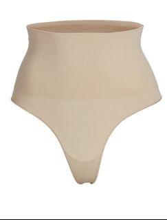 SKIMS core control thong in Clay size S/M