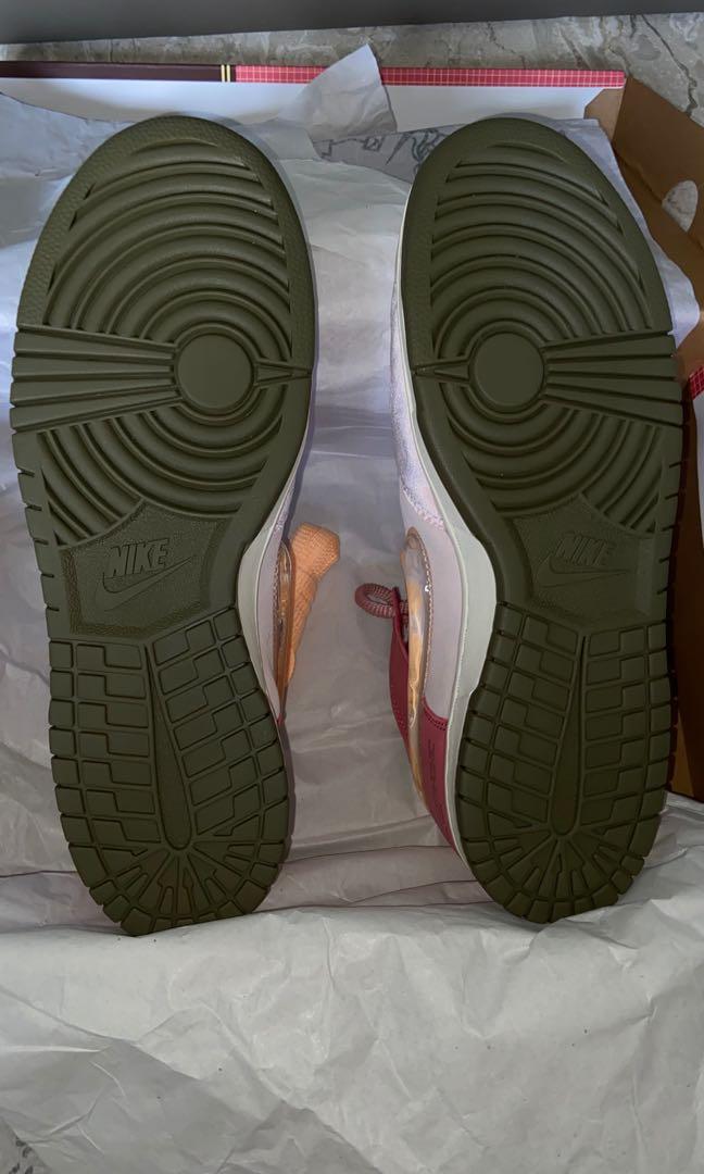 social status strawberry milk dunk, Men's Fashion, Footwear, Sneakers