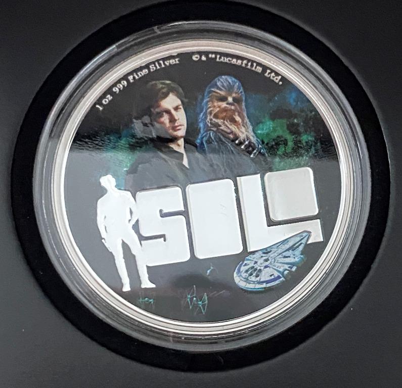 Solo A Star Wars Story 1oz Silver Proof Coin Hobbies Toys