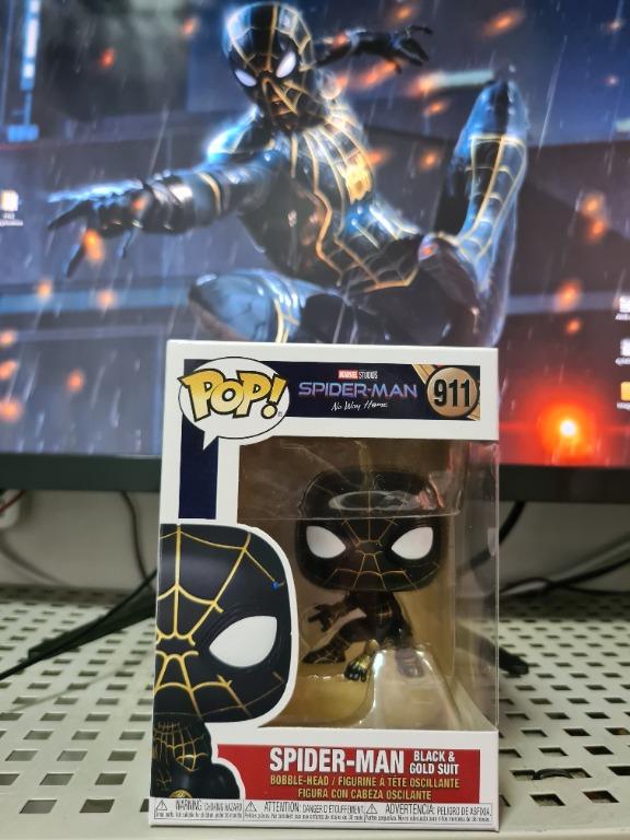 Spider man gold pop top