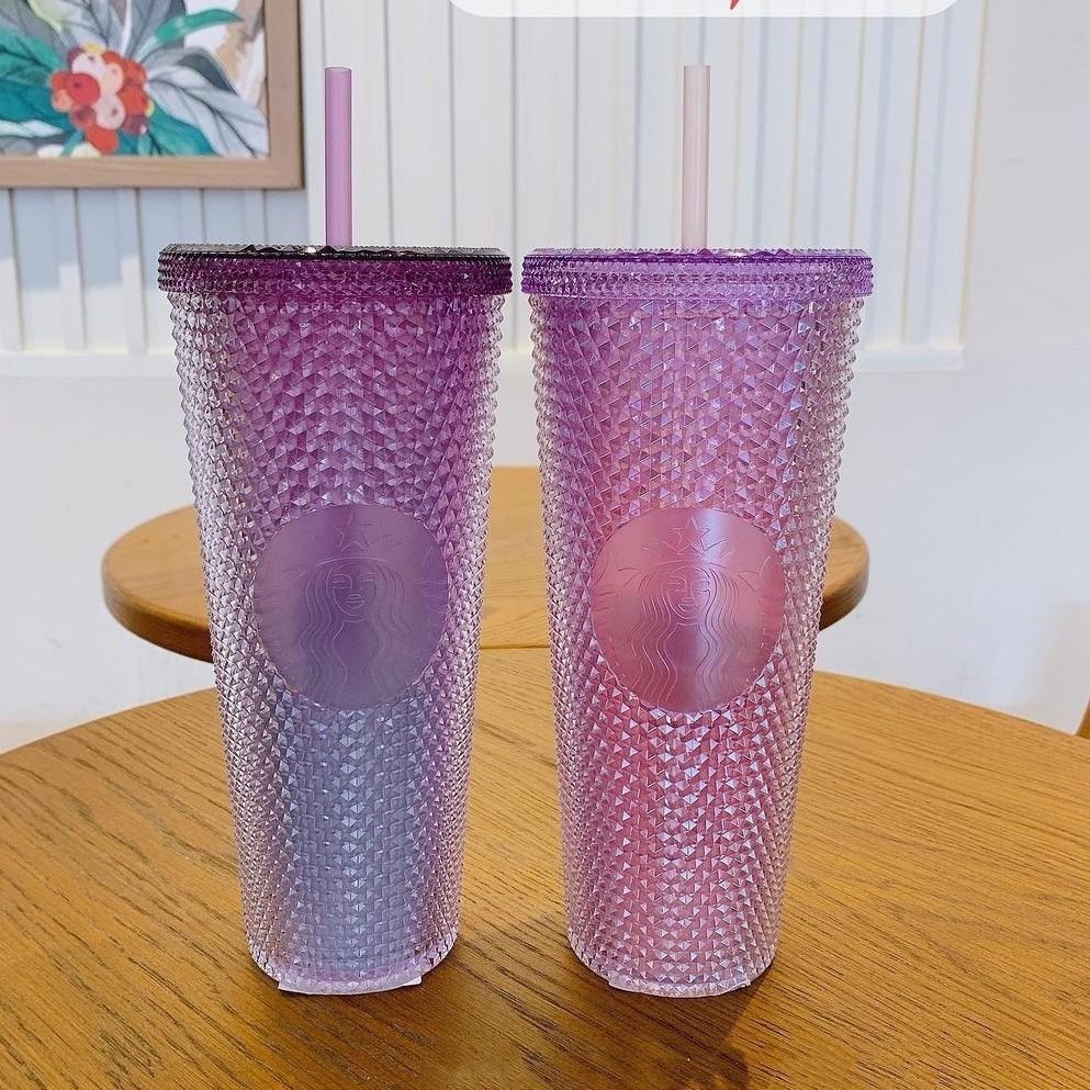 Starbucks Korea Cherry Blossom Pink Beam Stud Cold Cup (1st pic right