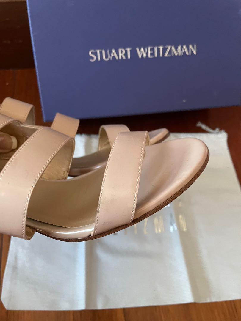 Stuart Weitzman Milanese Nude Sandals Luxury Sneakers Footwear